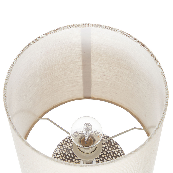 Beliani - IDER - Tafellamp - Bruin - Keramiek