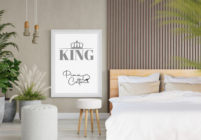 Luxe dekbedovertrek King - 300 TC topkwaliteit - 200x200|220 - wit