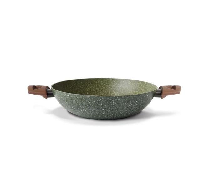TVS Natura Induction Wokpan - 32 cm  - met glazen deksel
