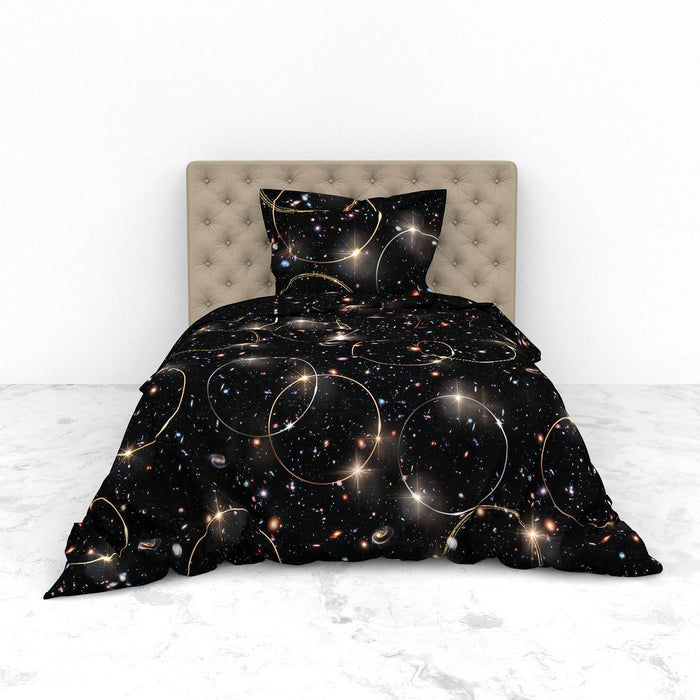 Heckett Lane Dekbedovertrek Katoen Twill Mecury - zwart