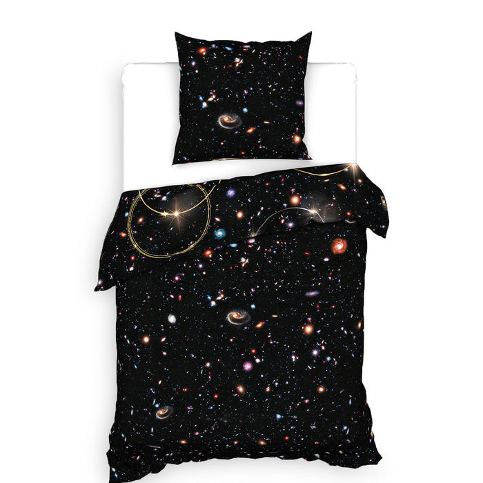 Heckett Lane Dekbedovertrek Katoen Twill Mecury - zwart