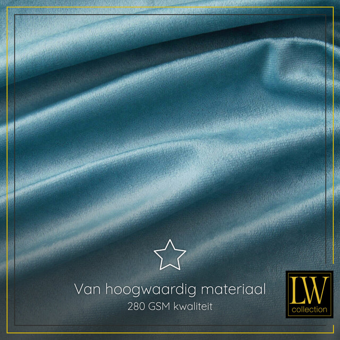 LW Collection Kant en klaar gordijnen lichtblauw 140x240cm