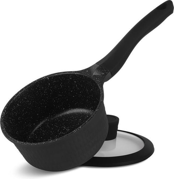 Edenberg Black Line - 12-delige Luxe Pannenset van Gesmeed Aluminium