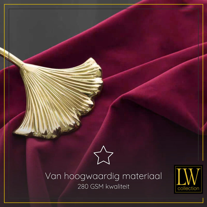 LW Collection Kant en klaar gordijnen rood 140x240cm