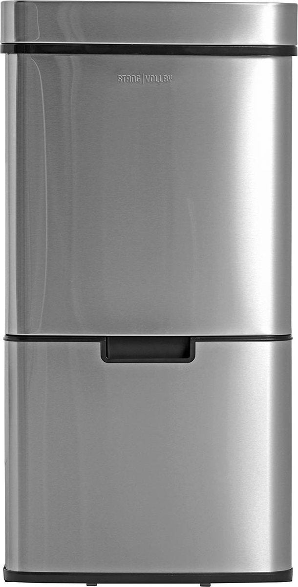 StangVollby Lunden Prullenbak met sensor - 3 vakken - 72L - RVS