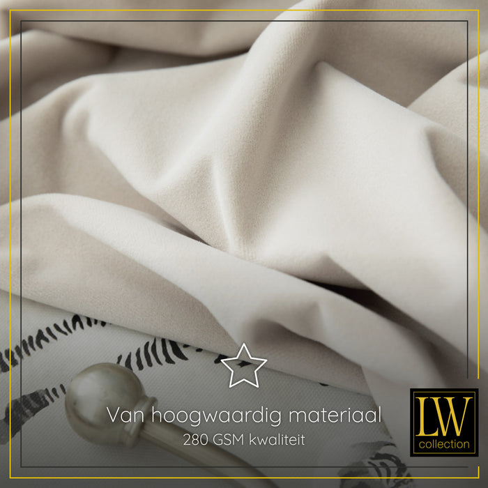 LW Collection Kant en klaar gordijnen beige 290x270cm