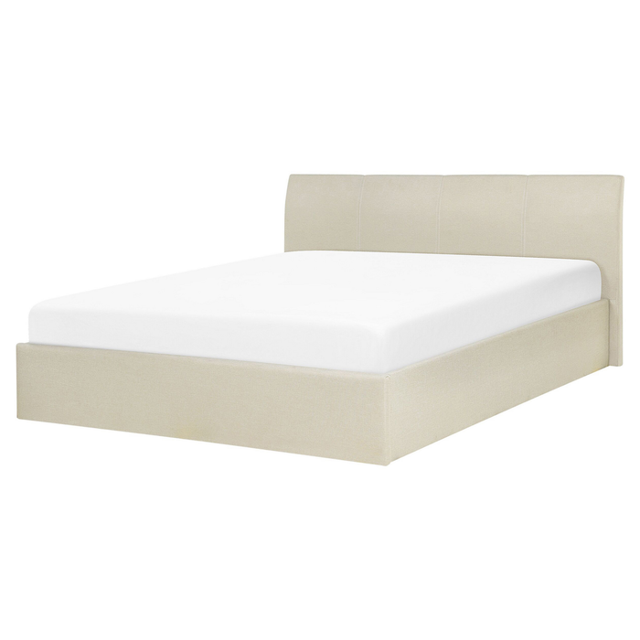 Beliani - ORBEY - Tweepersoonsbed - Beige - 160 x 200 cm - Polyester