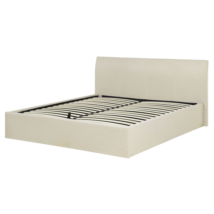 Beliani - ORBEY - Tweepersoonsbed - Beige - 160 x 200 cm - Polyester