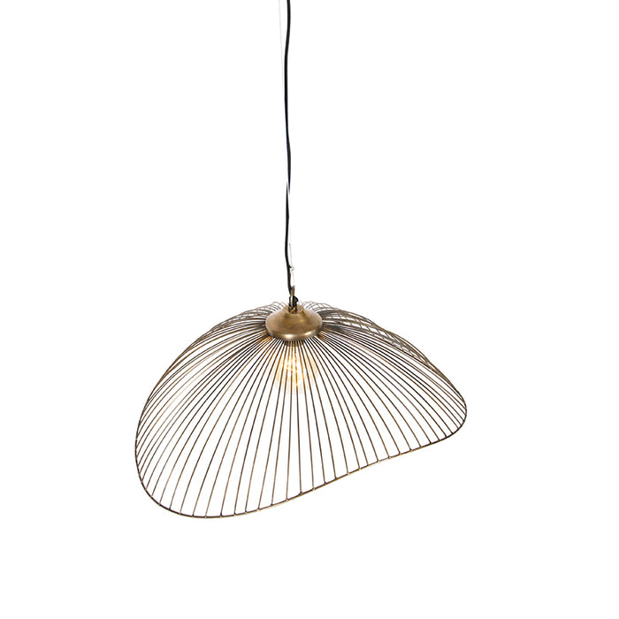 QAZQA Design hanglamp messing draad 64cm - Pia