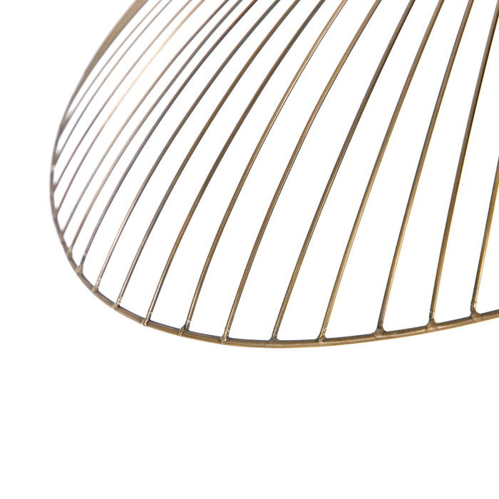 QAZQA Design hanglamp messing draad 64cm - Pia