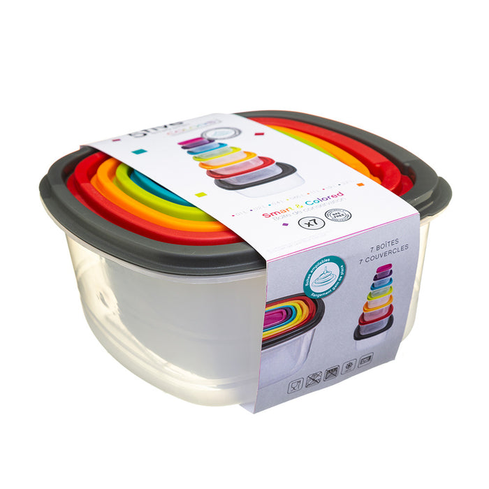 Five - Nestbare vershoudbakjes  | Rechthoekig - 6 formaten