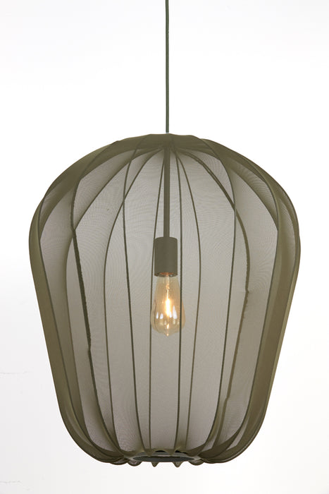 Light & Living Plumeria Hanglamp - XL - H 60 x Ø 50 cm - Donkergroen