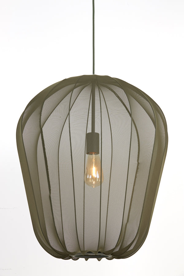 Light & Living Plumeria Hanglamp - XL - H 60 x Ø 50 cm - Donkergroen