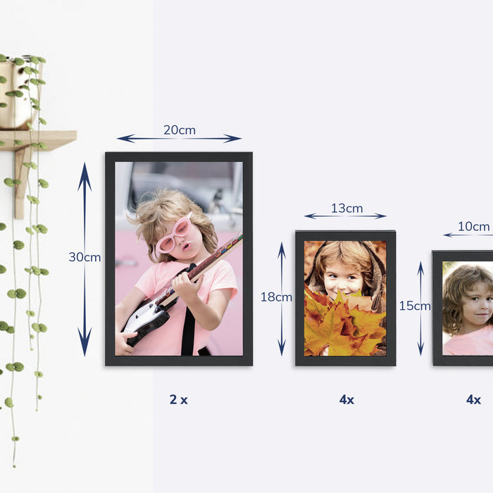 ACAZA Fotomuur Zwart  - 10 st.