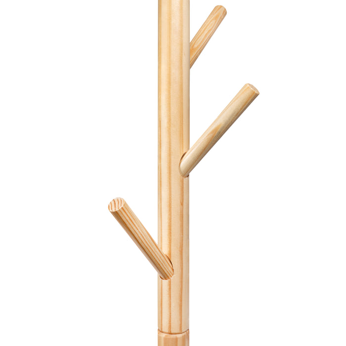 QUVIO Staande kapstok hout - licht bruin