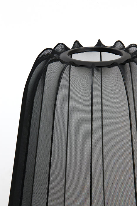 Light & Living Plumeria Vloerlamp - H 132 x Ø 42 cm - Zwart