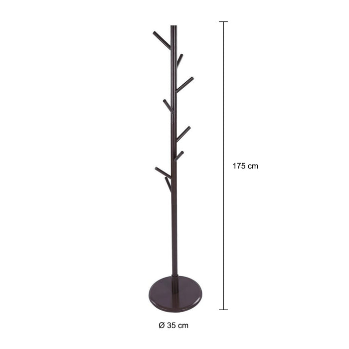 QUVIO Staande kapstok hout bruin