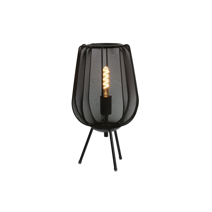 Light & Living Plumeria Tafellamp - H 45 x Ø 25 cm - Zwart