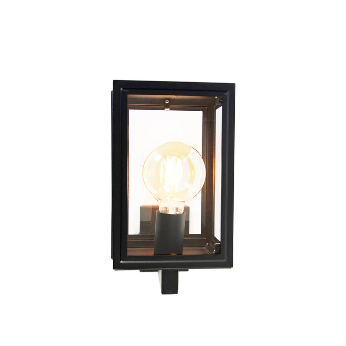 QAZQA Smart landelijke wandlamp zwart incl. Wifi G95 - Sutton Up