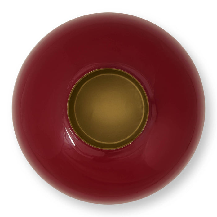 Pip Studio Metal Vaas H 32 cm - Donkerrood