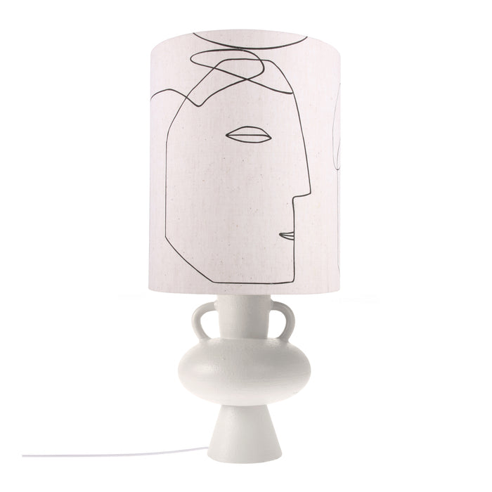 HKliving Amphora Lampenvoet - Wit
