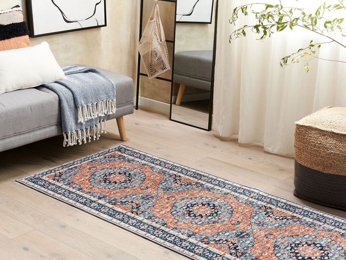 Beliani - MIDALAM - Loper - Blauw - 70 x 200 cm - Polyester