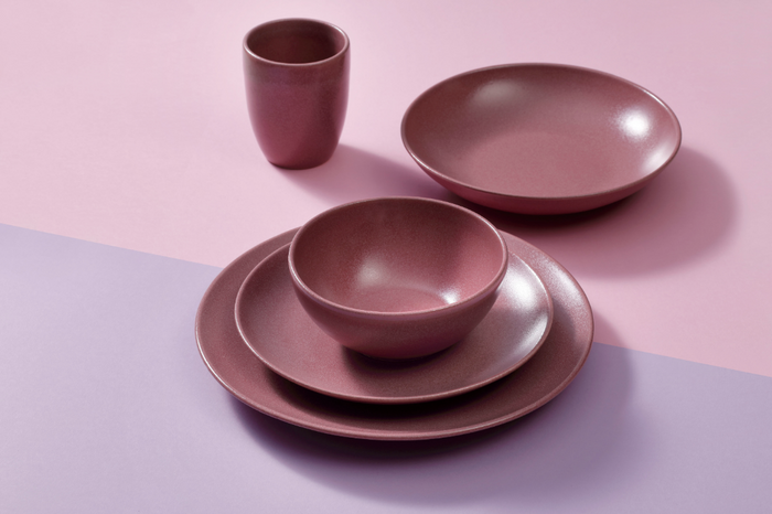 Mammoet - Spirit - Bord - 2 stuks - ø 27,5 cm - Rood - Stoneware