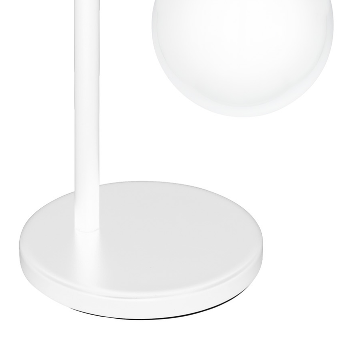 EGLO Townshend - tafellamp - 1-lichts - E27 - wit|eikenhout