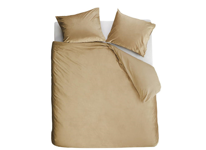 At Home by Beddinghouse Tender Dekbedovertrek 200 x 200/220 cm - Dark Sand