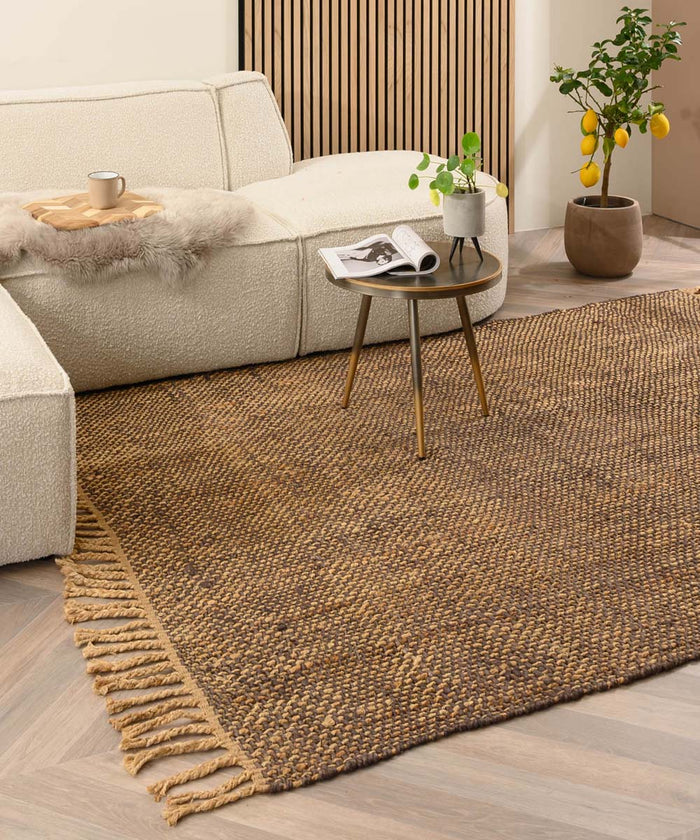 Boho&me Jute vloerkleed Chunky - Boho&me - bruin|naturel - 200x290 cm
