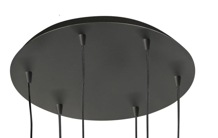 Highlight Hanglamp Cambio Black & Smoke  6 Lichts