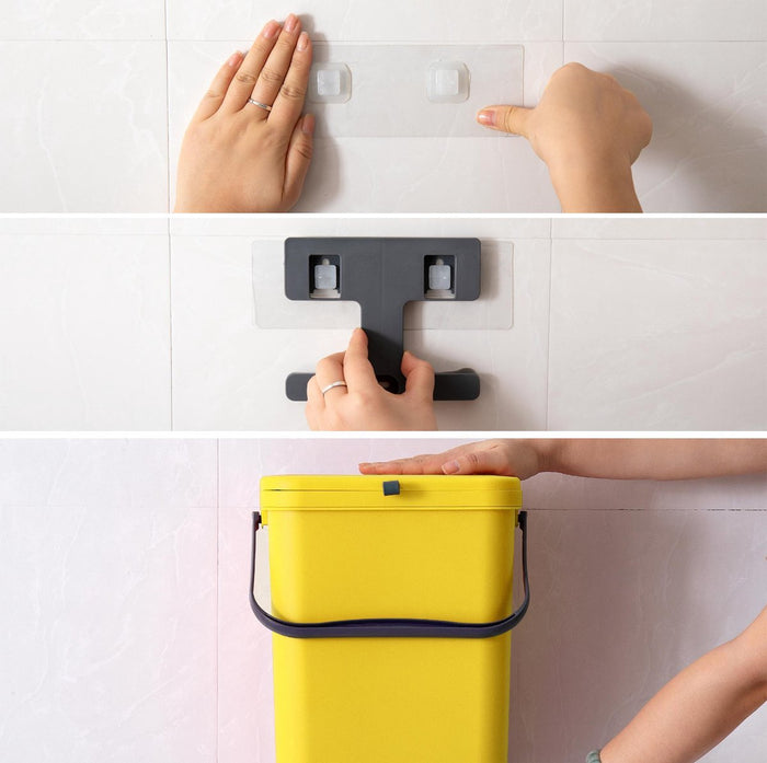 Homra Wall-Up inbouw prullenbak set - 8L + 12L - Groen & Geel