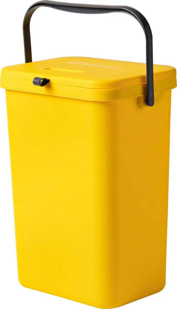 Homra Wall-Up inbouw prullenbak set - 8L + 12L - Groen & Geel