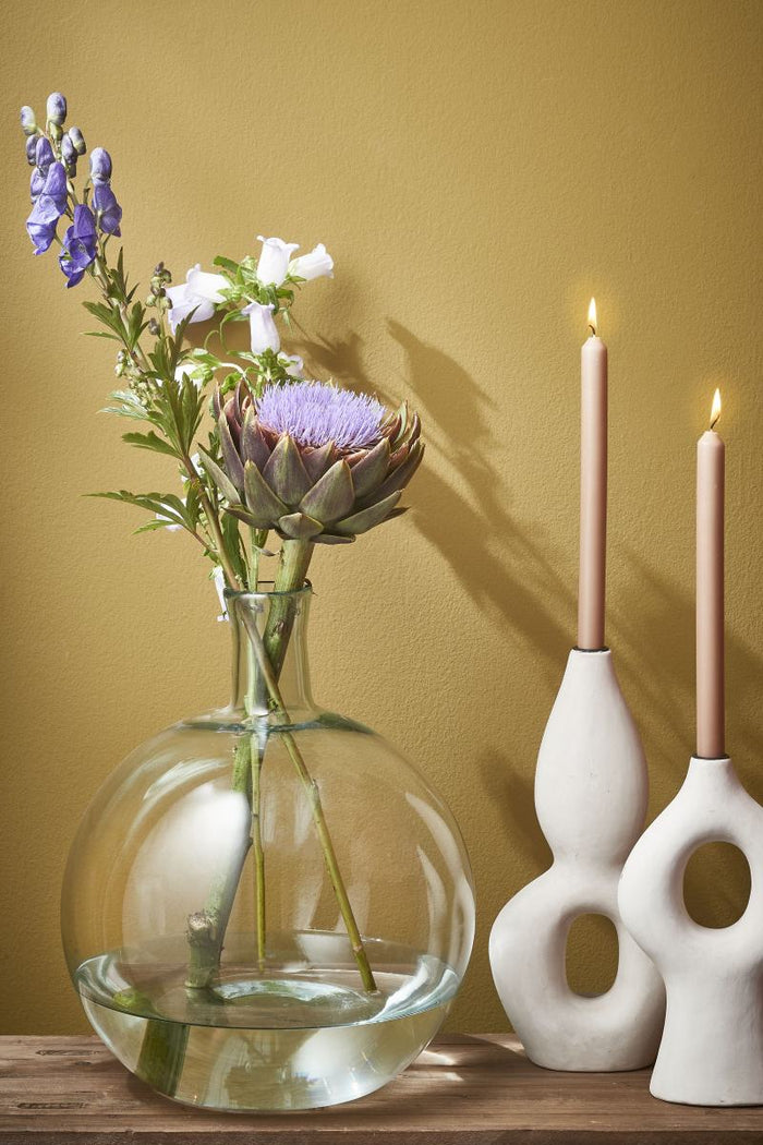 Mica Decorations Lilou Glazen Fles - H45 x Ø32 cm - Gerecycled Glas