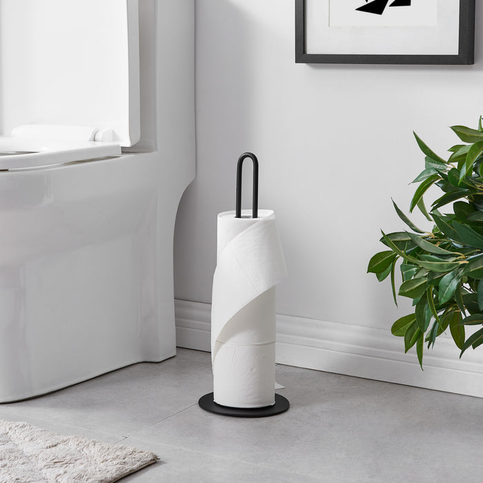 ACAZA Toiletrolhouder Zwart