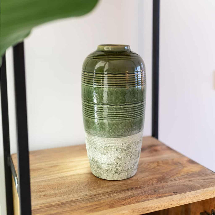 Liviza Hoge vaas Gramo 32,5cm groen