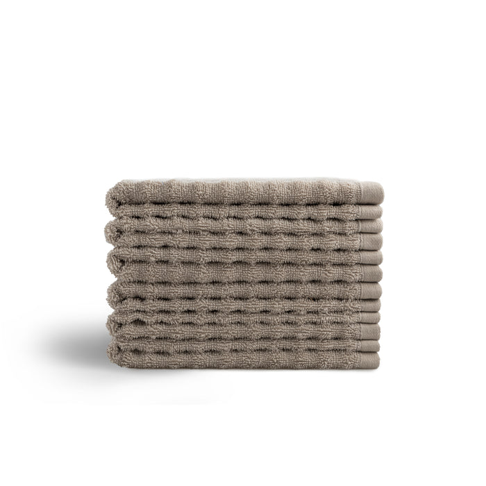 Seashell Wave Gastendoekjes - 6 stuks - 30x50cm - zand