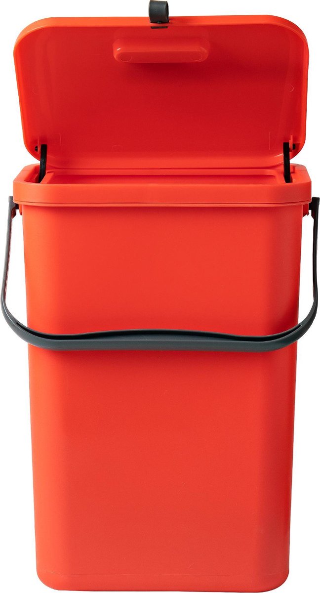 Homra Wall-Up inbouw prullenbak set - 8L + 12L - Geel & Rood