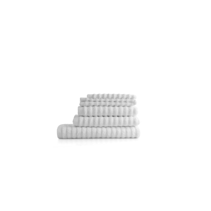 Seashell Wave Gastendoekjes - 6 stuks - 30x50cm - wit