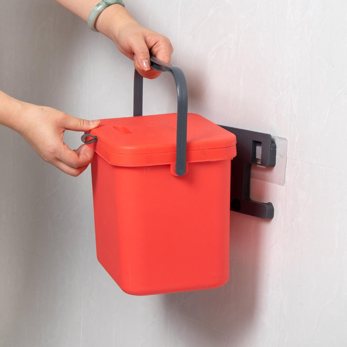 Homra Wall-Up inbouw prullenbak set - 8L + 12L - Rood & Groen