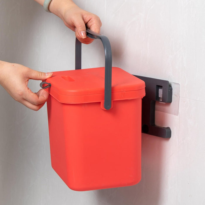 Homra Wall-Up inbouw prullenbak set - 8L + 12L - Rood & Groen