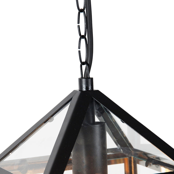 QAZQA Smart buiten hanglamp zwart IP23 incl. Wifi G95 - Amsterdam