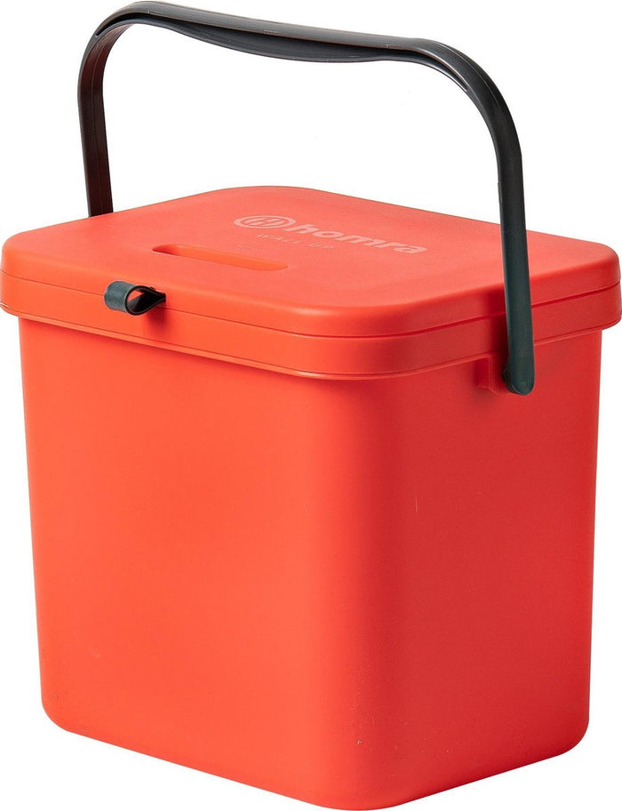 Homra Wall-Up inbouw prullenbak - 8L - Rood