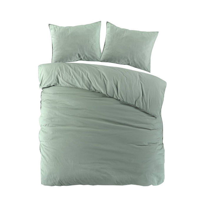 by fonQ Fresh Dekbedovertrek 200 x 200/220 cm - Scandi Green