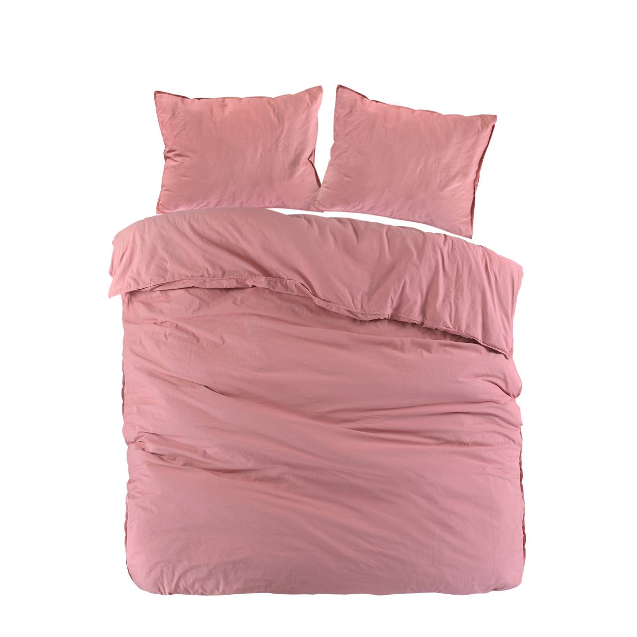 by fonQ Fresh Dekbedovertrek 200 x 200/220 cm - Rose Pink