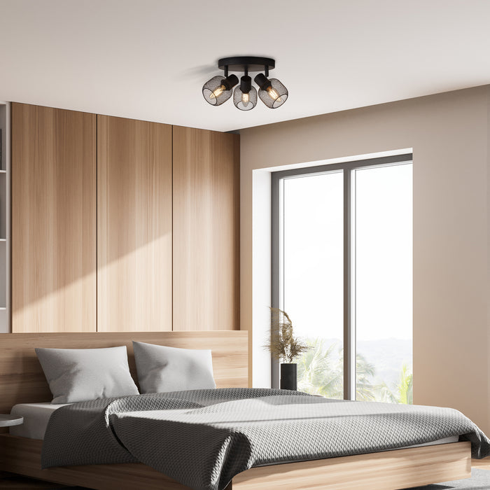 Searchlight Genua Plafondlamp - Mesh Cage