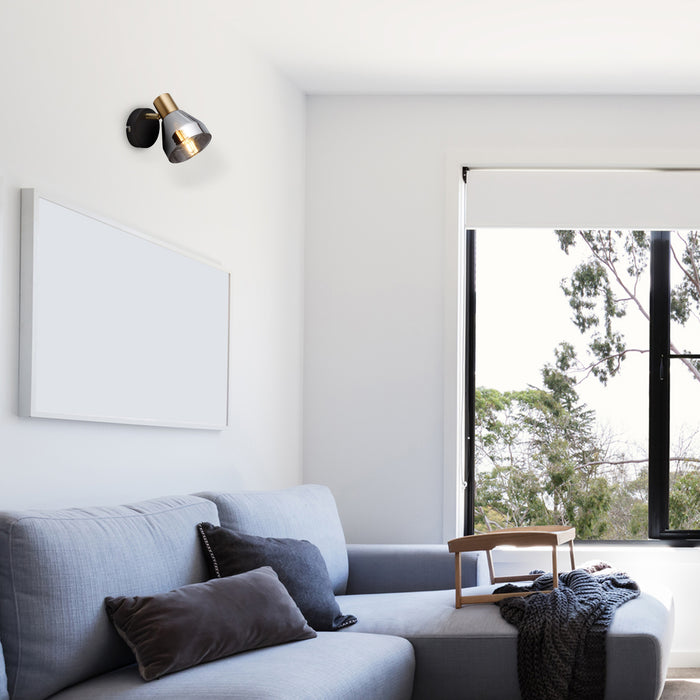 Searchlight Verona Wandlamp - Satin Brass