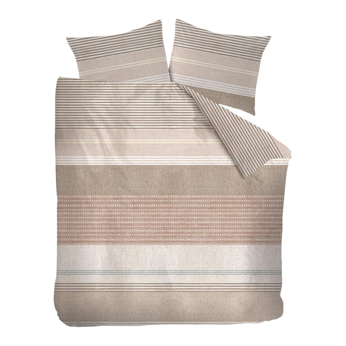 Ariadne at Home Lin Dekbedovertrek 200 x 200/220 cm - Terra