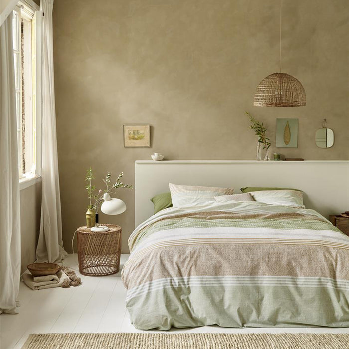 Ariadne at Home Lin Dekbedovertrek 140 x 200/220 cm - Groen