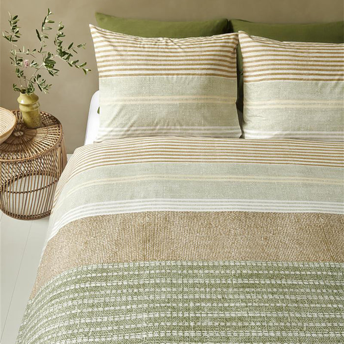 Ariadne at Home Lin Dekbedovertrek 140 x 200/220 cm - Groen